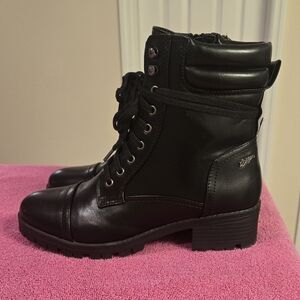 Sugar Women's Oraura Lace-Up Lug Sole Combat Booties